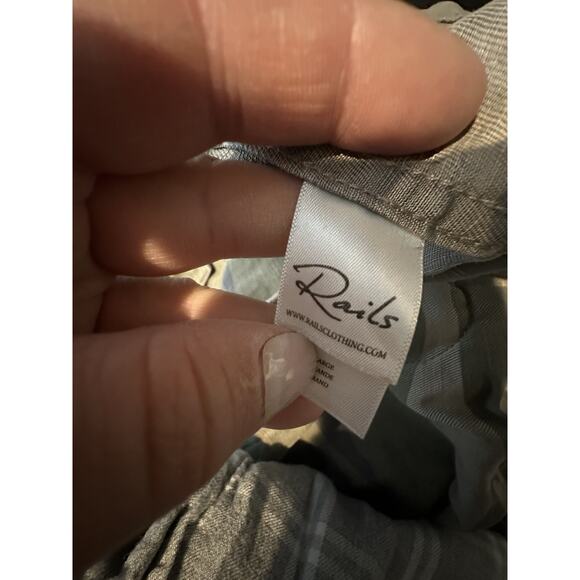 Rails Large Women Maverick Sage Camo Jacket Button Up Linen Blend AB31 - Picture 7 of 10